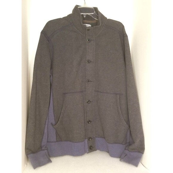 Tommy Bahama Jacket Men's XL Gray Full Zip Button Island Modern Fit Sweater   T3 - Picture 1 of 7